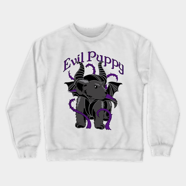 Evil Puppy Crewneck Sweatshirt by BananaPrints